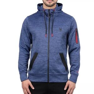 Spyder - Men’s Active Fleece Zip Up Hoodie Sweater